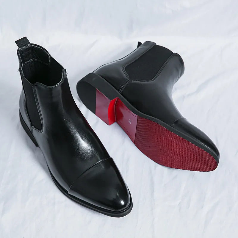JansenStyle™ ダミアン|レザー製チェルシーブーツ