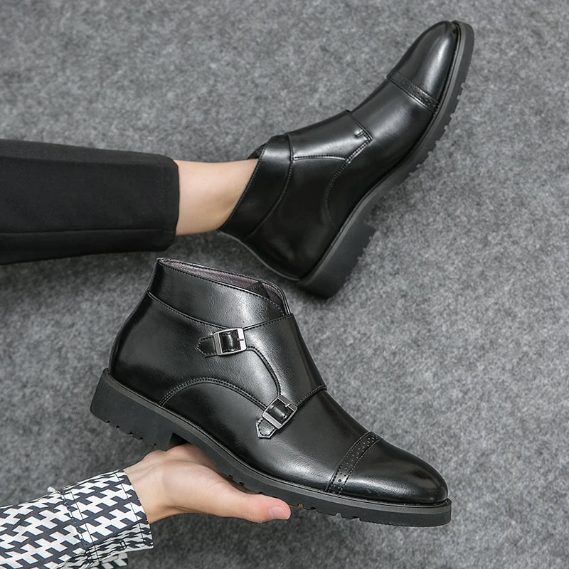 JansenStyle™ ダレル|ダブルバックルブーツ
