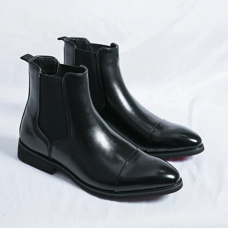 JansenStyle™ ダミアン|レザー製チェルシーブーツ