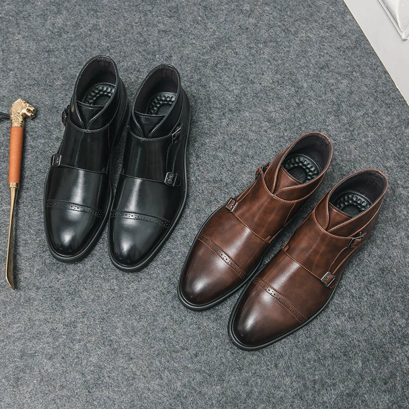 JansenStyle™ ダレル|ダブルバックルブーツ