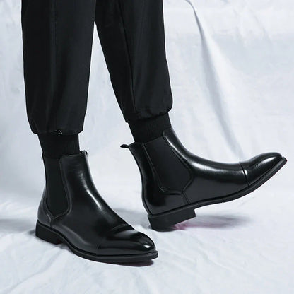 JansenStyle™ ダミアン｜レザー製チェルシーブーツ